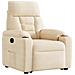 Poltrona Alzapersona Reclinabile Beige in Tessuto Microfibra - Foto miniatura 4