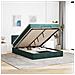 Struttura Letto Pouf con Materasso 140x200 cm in Velluto - Foto miniatura 2