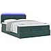 Struttura Letto Pouf con Materasso 140x200 cm in Velluto - Foto miniatura 3