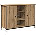 Mobile Artisan in Rovere 100x35x70 cm Legno Ingegnerizzato e Acciaio - Foto miniatura 1