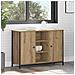 Mobile Artisan in Rovere 100x35x70 cm Legno Ingegnerizzato e Acciaio - Foto miniatura 4