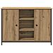 Mobile Artisan in Rovere 100x35x70 cm Legno Ingegnerizzato e Acciaio - Foto miniatura 6