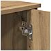 Mobile Artisan in Rovere 100x35x70 cm Legno Ingegnerizzato e Acciaio - Foto miniatura 8