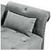 Chaise Longue Versione Destra Ivry Velluto Grigio - Foto miniatura 5
