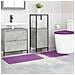 Tappeto da bagno 3 pcs Viola 50 x 50 cm Polipropilene - Foto miniatura 2