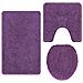 Tappeto da bagno 3 pcs Viola 50 x 50 cm Polipropilene - Foto miniatura 1