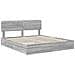 Letto con Contenitore con testiera Grigio Sonoma 180 x 200 cm - Foto miniatura 4