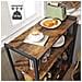 Scaffalatura per isola da cucina stile loft marrone rustico KKS96X - Foto miniatura 6