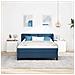 Letto a molle con materasso Blu 140 x 190 cm Tessuto - Foto miniatura 3