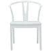 Sedia da pranzo 2 pcs Bianco e Bianco Legno di gomma solido - Foto miniatura 5