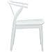 Sedia da pranzo 2 pcs Bianco e Bianco Legno di gomma solido - Foto miniatura 6
