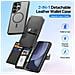 Cover Cartera per Galaxy S25 Ultra - Pelle /PU, Nero - Foto miniatura 3
