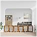 Cancello per cani con supporti 6 pcs Rovere Fumo 60 x 80 cm - Foto miniatura 3