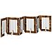Cancello per cani con supporti 6 pcs Rovere Fumo 60 x 80 cm - Foto miniatura 4