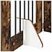 Cancello per cani con supporti 6 pcs Rovere Fumo 60 x 80 cm - Foto miniatura 7