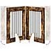 Cancello per cani con supporti 6 pcs Rovere Fumo 60 x 80 cm - Foto miniatura 8