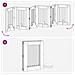 Cancello per cani con supporti 6 pcs Rovere Fumo 60 x 80 cm - Foto miniatura 9
