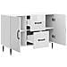Credenza Bianco Lucido 89 x 34,5 x 60 cm Legno ingegnerizzato - Foto miniatura 3