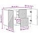 Credenza Bianco Lucido 89 x 34,5 x 60 cm Legno ingegnerizzato - Foto miniatura 8