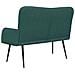 Sofa a Due Posti Verde Scuro 115 x 61 x 87 cm Tessuto - Foto miniatura 6