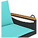 Panchina a Dondolo con Cuscini Nera 109x62x40 cm in Polyrattan - Foto miniatura 7