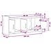 Mobile TV 102 x 33 x 47 cm Rovere Sonoma Legno ingegnerizzato - Foto miniatura 9