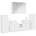 Set di mobili per il bagno 6 pcs Bianco - Foto miniatura 1