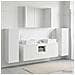 Set di mobili per il bagno 6 pcs Bianco - Foto miniatura 2