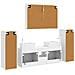 Set di mobili per il bagno 6 pcs Bianco - Foto miniatura 9