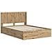 Struttura del letto con stoccaggio e testata Artisan Oak - Foto miniatura 2