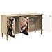 Mobile TV BORNE 102 x 33 x 50 cm Sonoma Legno ingegnerizzato - Foto miniatura 3
