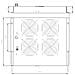 I-CASE FAN-4STN - Gruppo di 4 Ventole a Soffitto Senza Termostato per Rack 19'' Nero - Foto miniatura 2