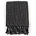Copriletto in Cotone a Quadri 220x250 cm Nero - Foto miniatura 4