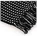 Copriletto in Cotone a Quadri 220x250 cm Nero - Foto miniatura 6