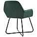 Sedie Da Pranzo 2 Pz Verdi In Velluto - Foto miniatura 6