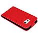 Custodia Compatibile Con Samsung Galaxy S6 Edge In Rosso Mela - Coperchio Protettivo In Design Flip Con Chiusura Magnetica - Foto miniatura 2