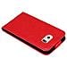 Custodia Compatibile Con Samsung Galaxy S6 Edge In Rosso Mela - Coperchio Protettivo In Design Flip Con Chiusura Magnetica - Foto miniatura 6
