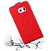 Custodia Compatibile Con Samsung Galaxy S6 Edge In Rosso Mela - Coperchio Protettivo In Design Flip Con Chiusura Magnetica - Foto miniatura 7