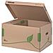 Scatola Archivio Esselte Ecobox Container Per Boxy 80/100 Avana / verde 34,5x24,2x43,9 Cm - 623918 (conf. 10)  - Foto miniatura 1