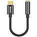 Adattatore Audio Usb-c-mini Jack Da 3,5 Mm, Nero - Foto miniatura 2