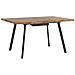 Tavolo Da Pranzo Color Nero E Legno Chiaro 140 / 180 X 90 Cm Harlow - Foto miniatura 6