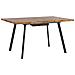 Tavolo Da Pranzo Color Nero E Legno Chiaro 140 / 180 X 90 Cm Harlow - Foto miniatura 5
