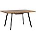 Tavolo Da Pranzo Color Nero E Legno Chiaro 140 / 180 X 90 Cm Harlow - Foto miniatura 11