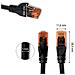 Wy40151 Cavo Di Rete Patch Cat. 6 U / utp Ethernet Gigabit Lan Rj45, Lunghezza 1 M, Pvc, Cca, Awg 24/7, Nero - Foto miniatura 2