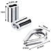 Giardino Fili Cavi Ringhiera Kit Includono 100ft Acciaio Inossidabile Fune Metallica Del Cavo 50 Pc Alluminio Crimpatura E 20 Pezzi In Acciaio Inox Thimble Per Luci Esterne Hanging Decking Globo Di Luce - Foto miniatura 2