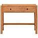 Scrivania con 2 Cassetti 100x40x75 cm in Legno di Teak - Foto miniatura 4