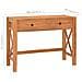Scrivania con 2 Cassetti 100x40x75 cm in Legno di Teak - Foto miniatura 9