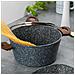 Granite Casseruola Alta Induzione, 20cm, 2,5 Litri, Coperchio In Vetro, Antiaderente Grigio - Foto miniatura 5