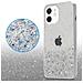 Custodia Compatibile Con Apple Iphone 12 Mini In Trasparente Con Glitter - Coperchio Protettivo In Silicone Tpu Flessibile Con Glitter Scintillanti - Foto miniatura 5