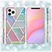 Cadorabo Custodia Compatibile Con Apple Iphone 12 / Iphone 12 Pro (6,1 Zoll) In Marmo Arcobaleno No. 11 - Coperchio Protettivo In Silicone Tpu Con Motivo A Mosaico - Foto miniatura 6